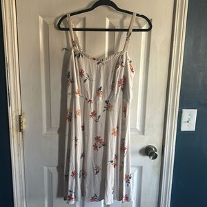 Torrid white floral dress